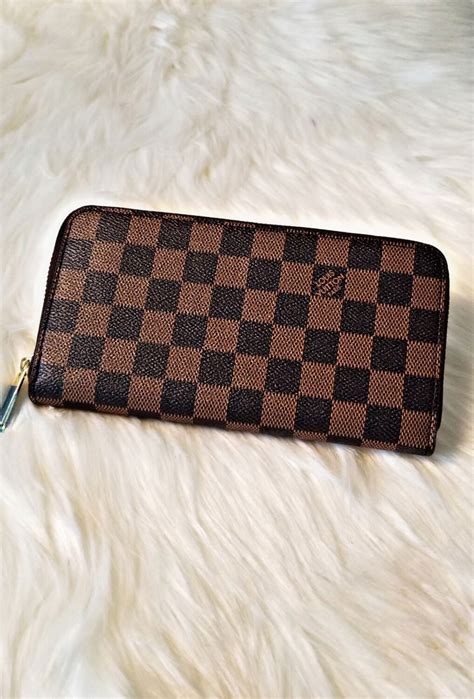 lv checkered wallet